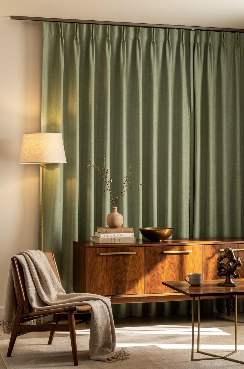 Choose sage over stark white for a softer room partition
