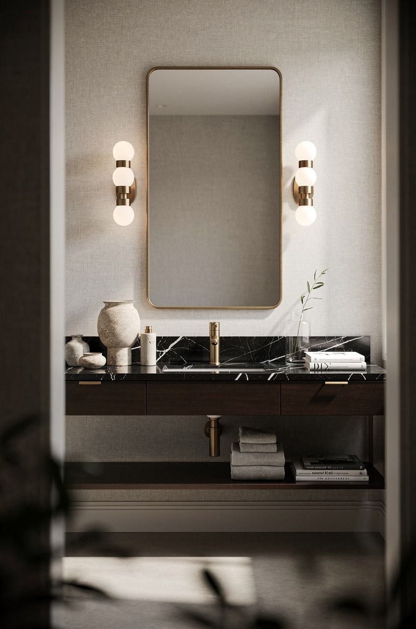 Float a vanity under the Three-Height Light Stack