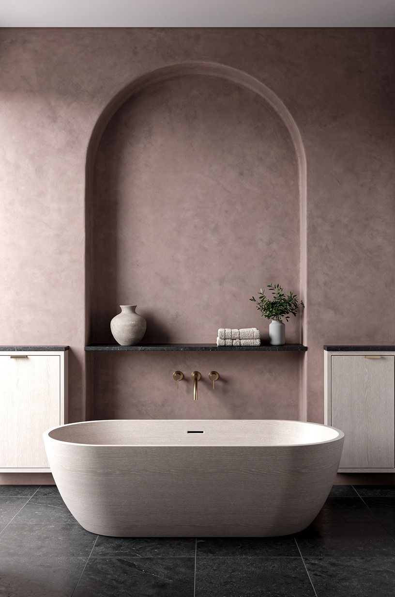 The Arched Tub Wall