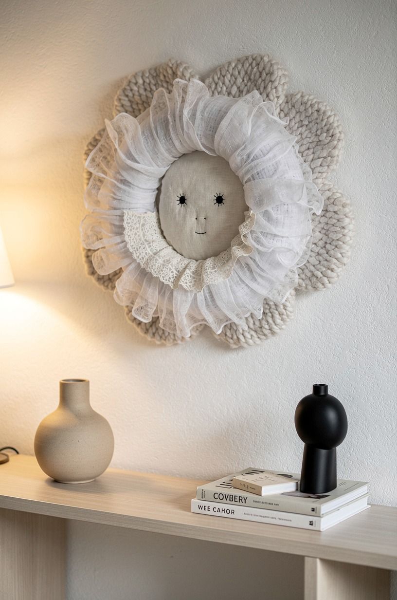 Frame a tiny face with a vintage collar detail