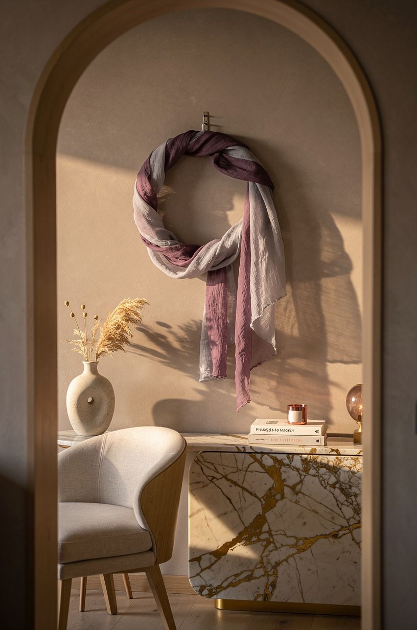 Hang a renter-safe ghost wreath with removable hardware