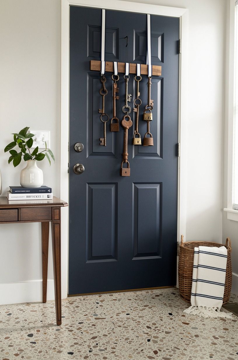 Hang Vintage Keys and Rusted Hardware