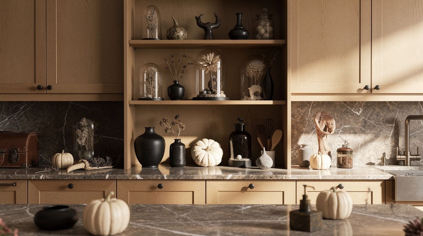 11 Easy Cabinet of Curiosities Halloween Shelf Ideas for Small Spaces