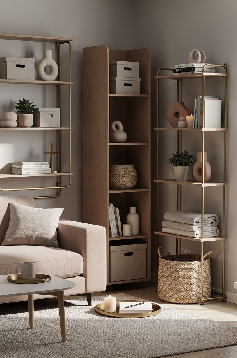 Vertical Storage, Not Floor Clutter
