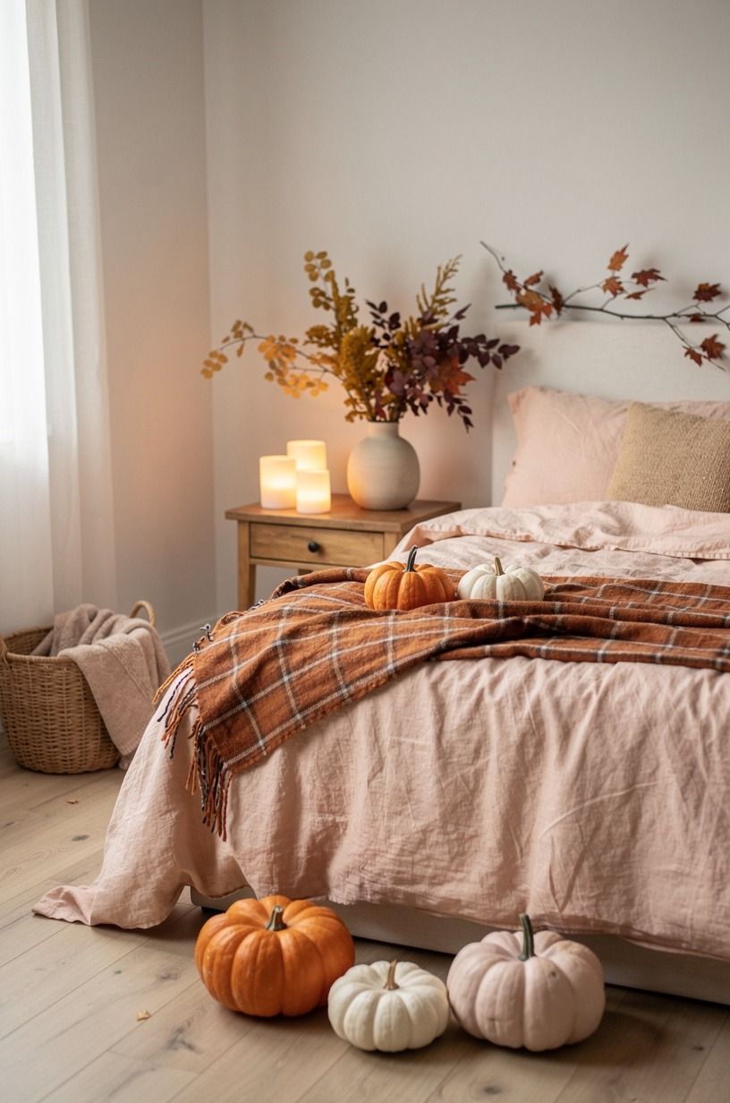 The Bedroom Now, dusty rose palette