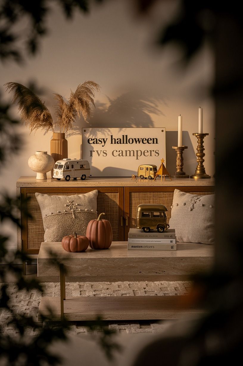 I Cleared the Aisle for RV Halloween Decorations, clay palette
