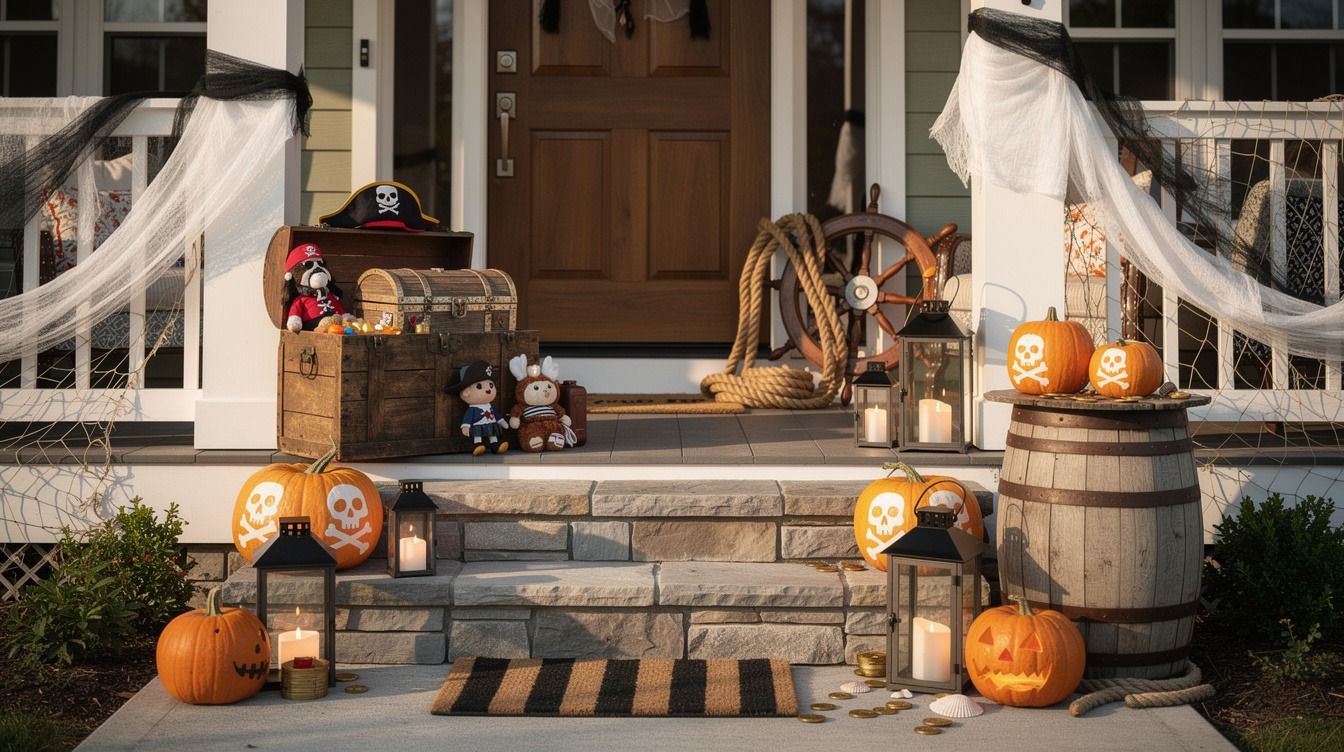 15 Easy Pirate Halloween Porch Ideas for Kids and Busy Mums