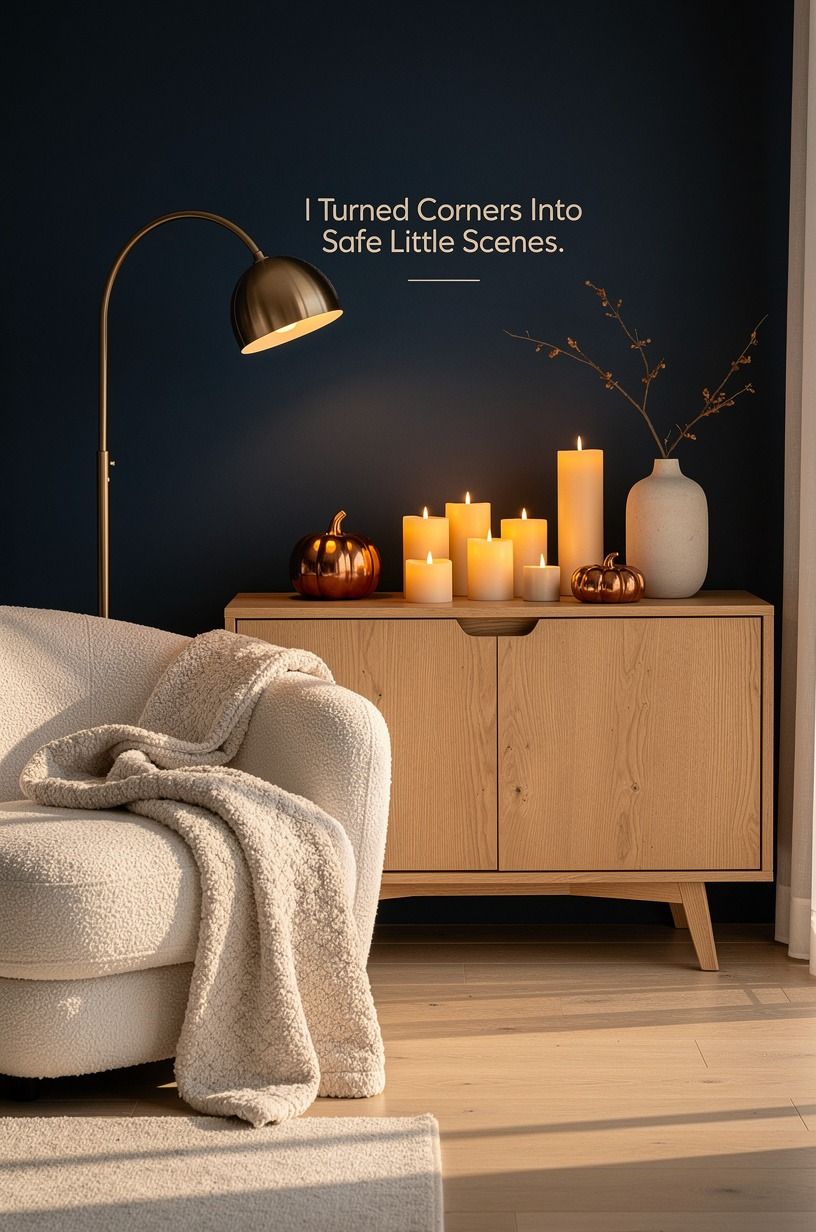 I Turned Corners Into Safe Little Scenes, midnight blue palette