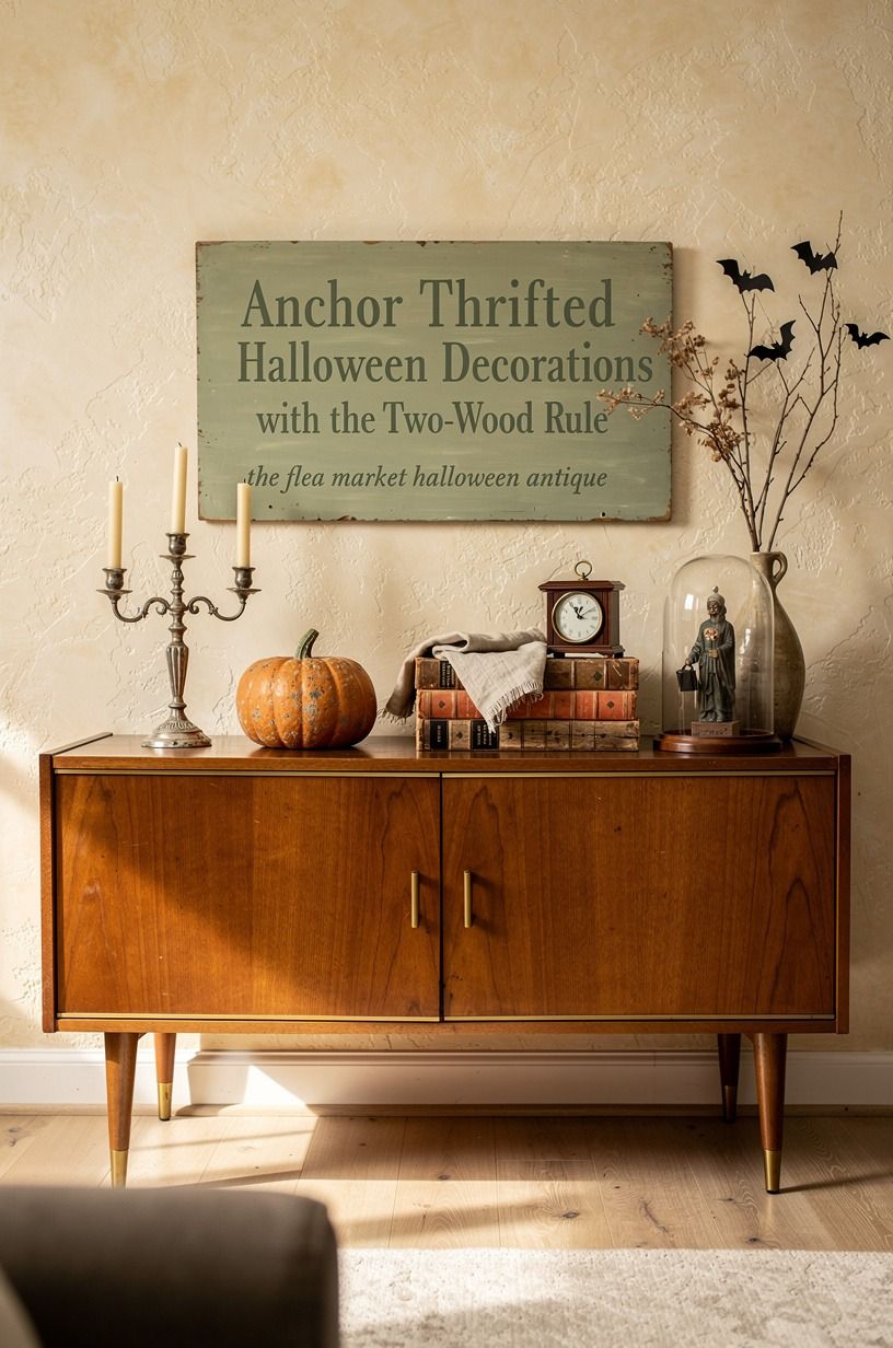 Anchor Thrifted Halloween Decorations with the Two-Wood Rule