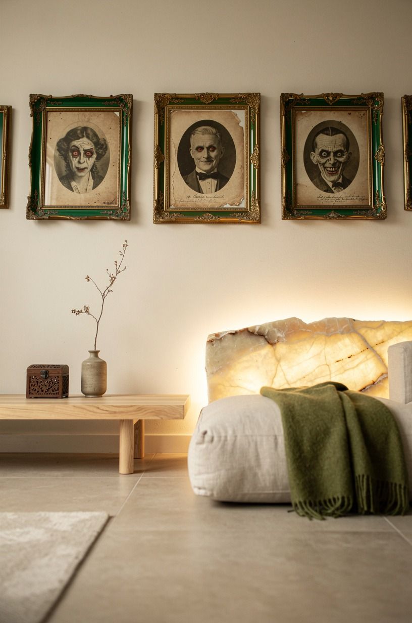 Hang Creepy Vintage Portraits at Eye Level