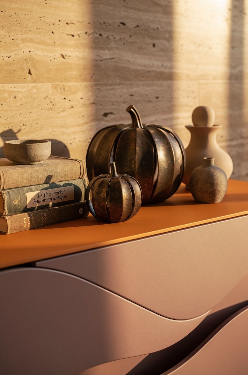 Swap Plastic Pumpkins for Iron Over Orange