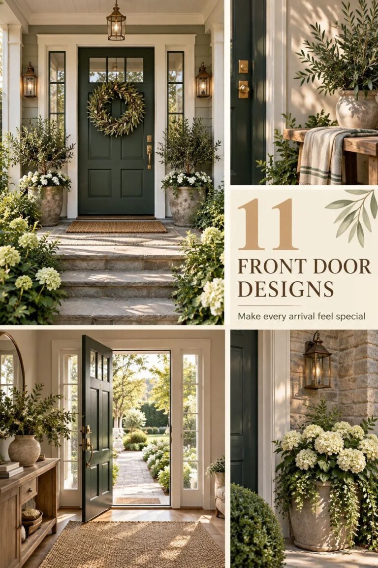 11 Front Door Ideas With Glass & Sidelights to Bring In More Natural Light