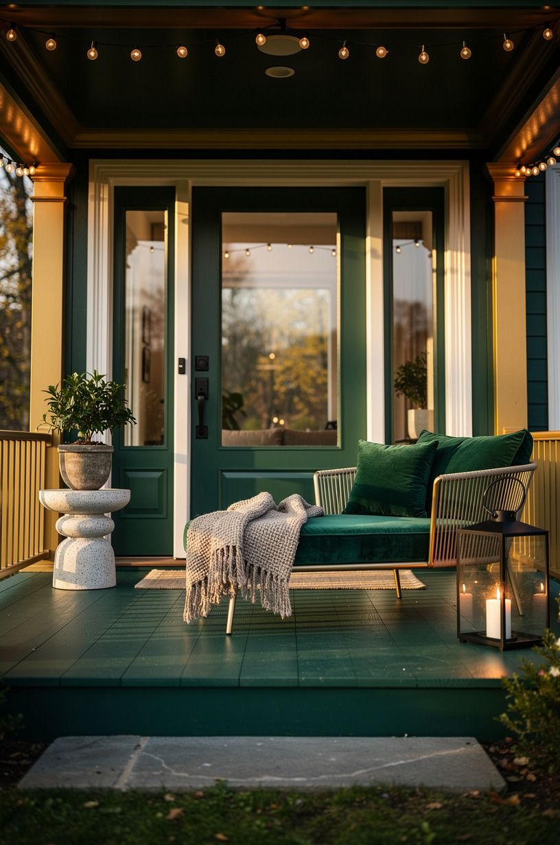 Frame a door with side lights around a clear sightline