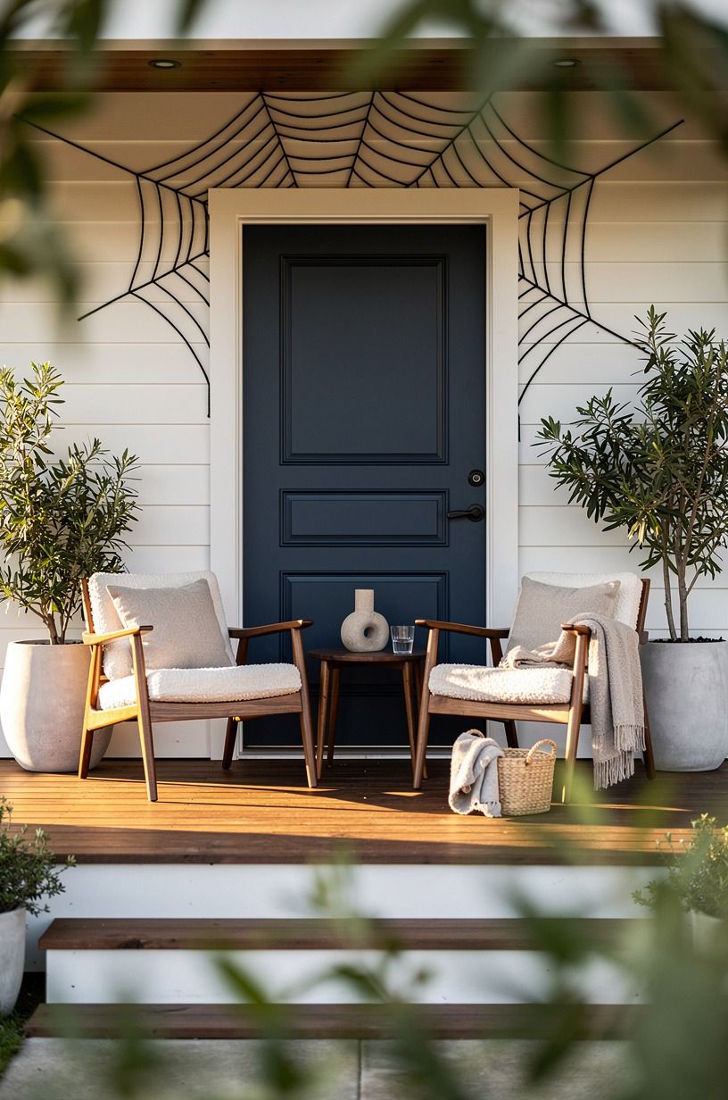Frame the Door With a Spider-Web Arch