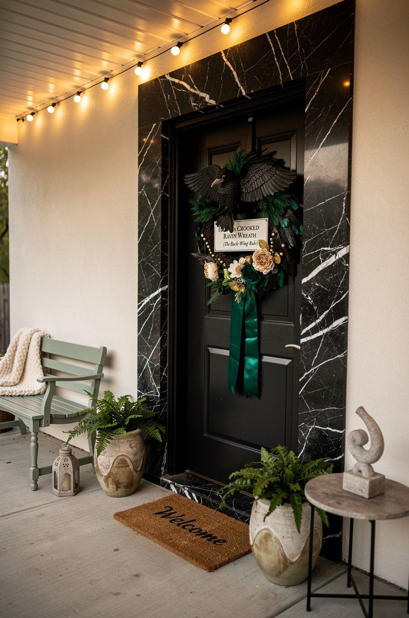 Hang a Crooked Raven Wreath (The Black-Wing Rule)