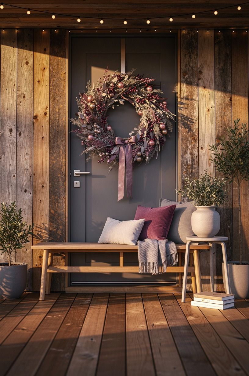 Hang One Oversized Wreath