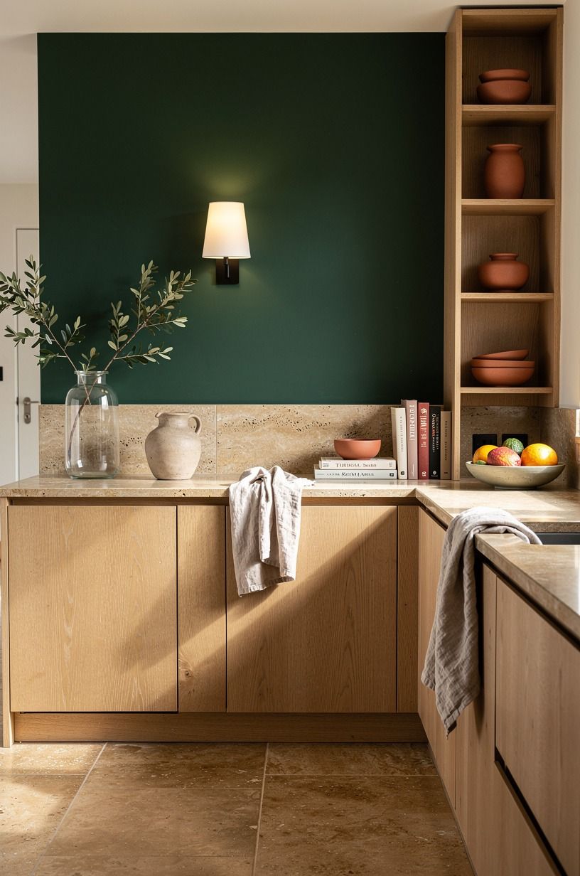 Why Farrow & Ball Studio Green Works at the End Wall?