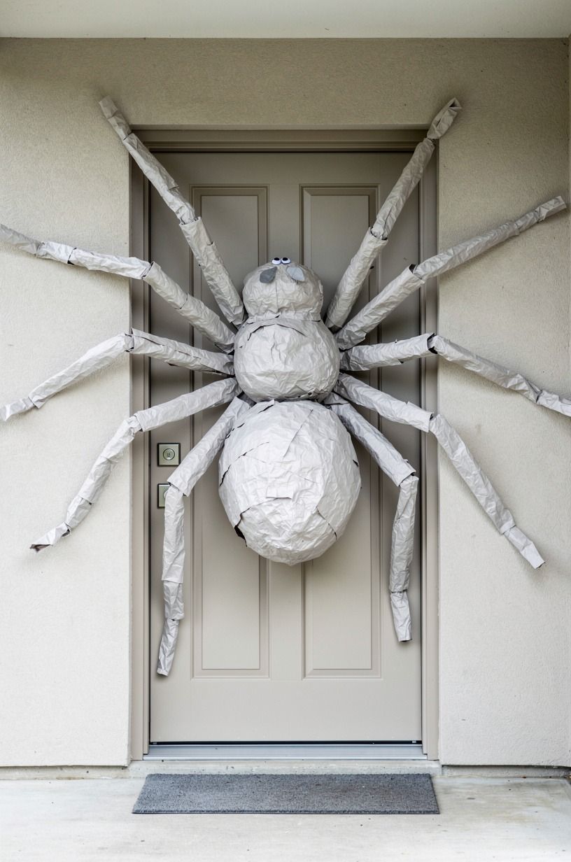 Choose a Halloween Door Decoration with Balloon over a Plastic Cluster