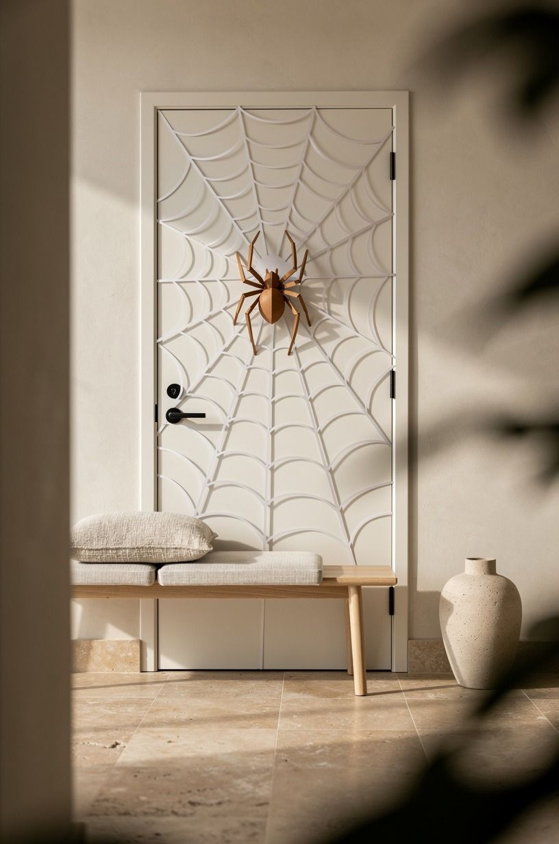 Layer a Spider Web on the Door with the Shadow-Lace Rule