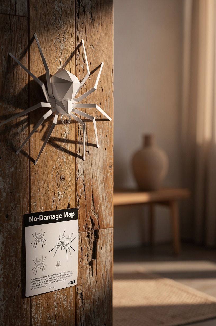 Make the Rental-Safe Giant Paper Spider Door with the No-Damage Map