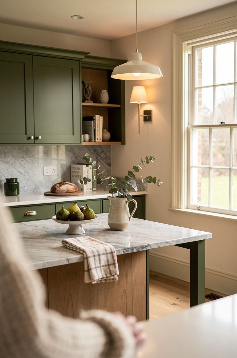 Choose Moss Over Mint for a Moody Kitchen