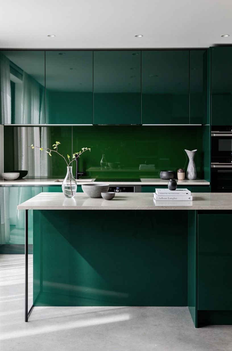 Why Does Glossy Green Glass Work in a Rental?