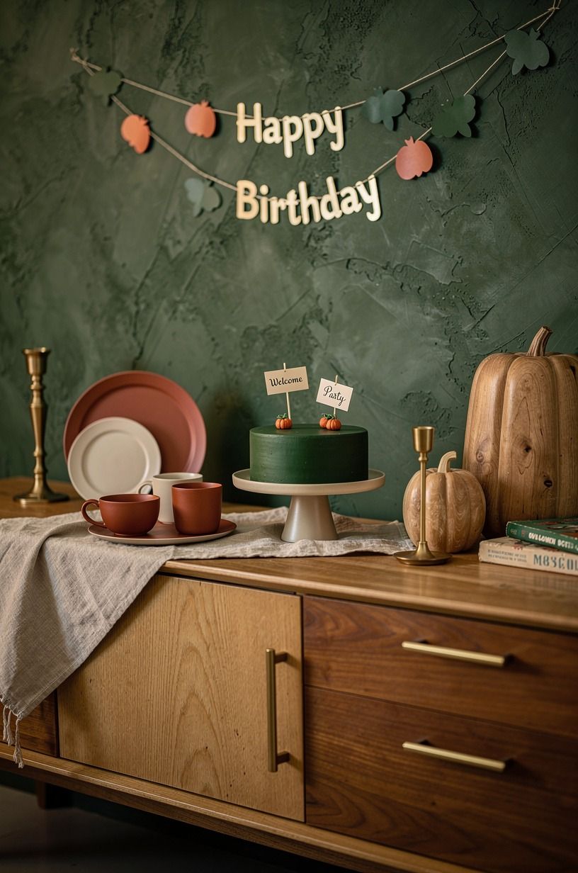 I Built the Party Around One Calm Color, forest green palette