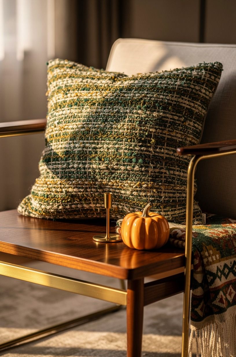 I used one soft pillow to finish the decision, emerald palette