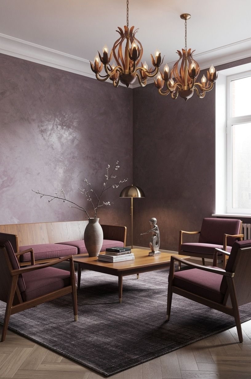 Anchor the room with a darker rug