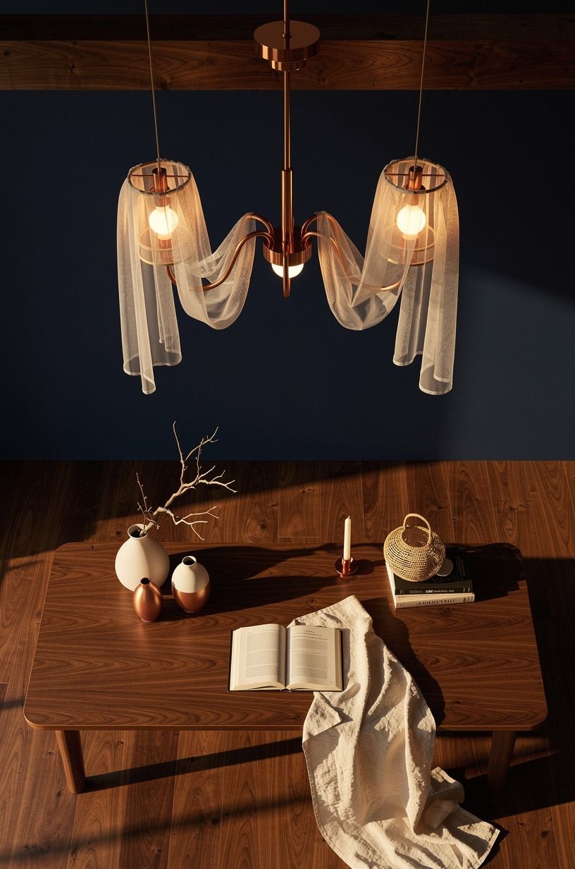 Choose sheer fabric over plastic garlands