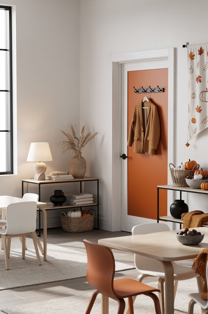 Choose Orange Over Purple for a Harvest Door