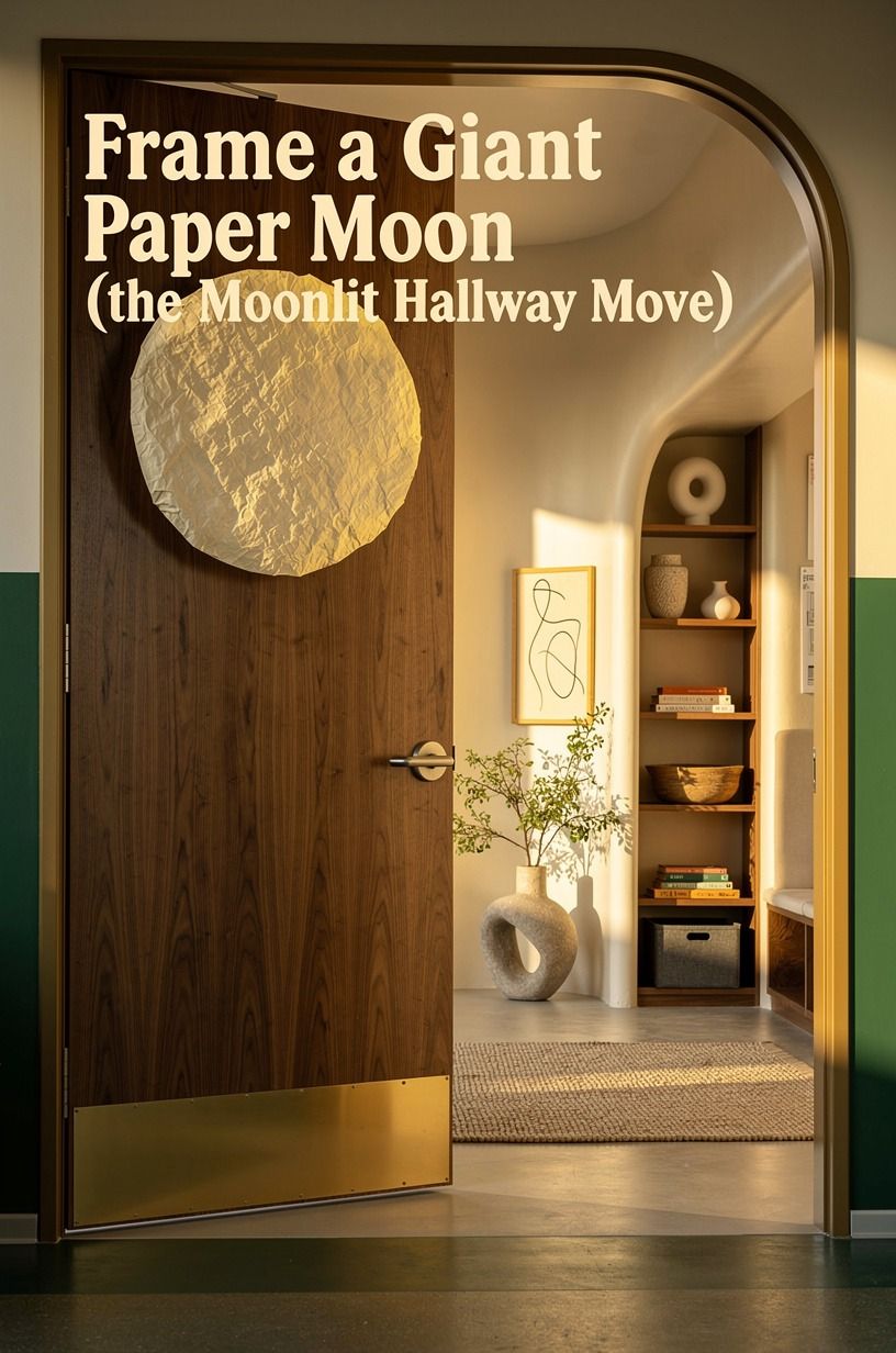 Frame a Giant Paper Moon (the Moonlit Hallway Move)