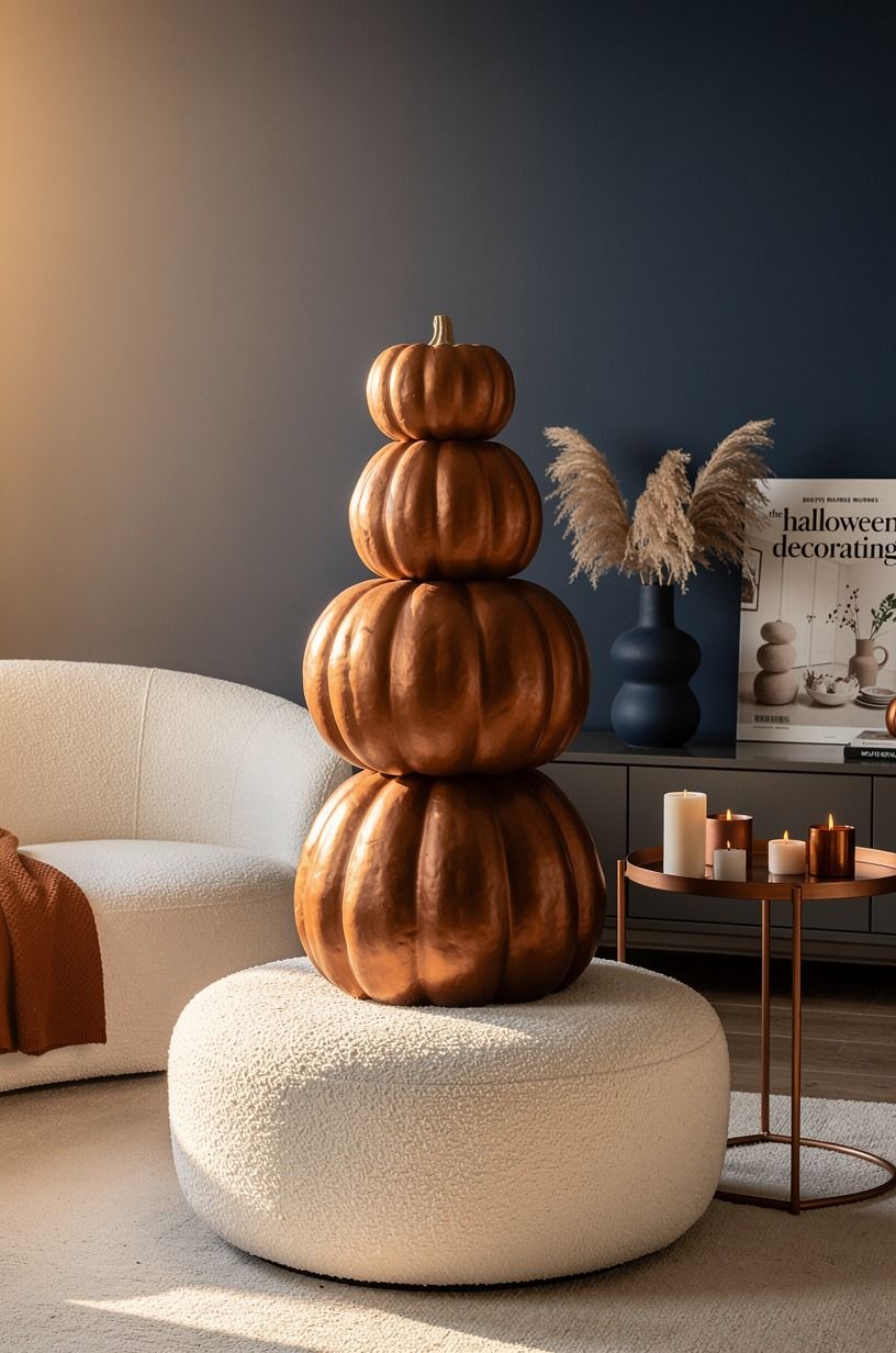 Build the Three-Height Pumpkin Stack