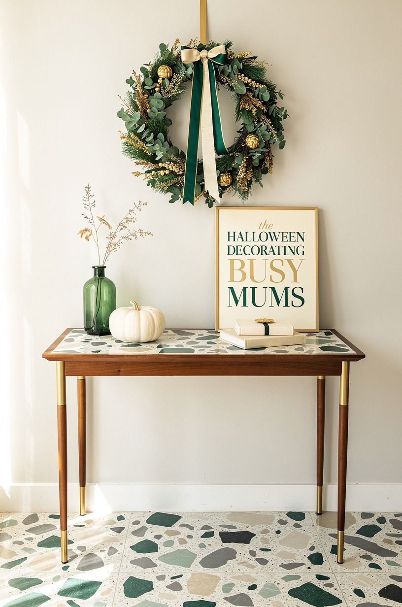Start with the wreath anchor for Halloween decorating ideas