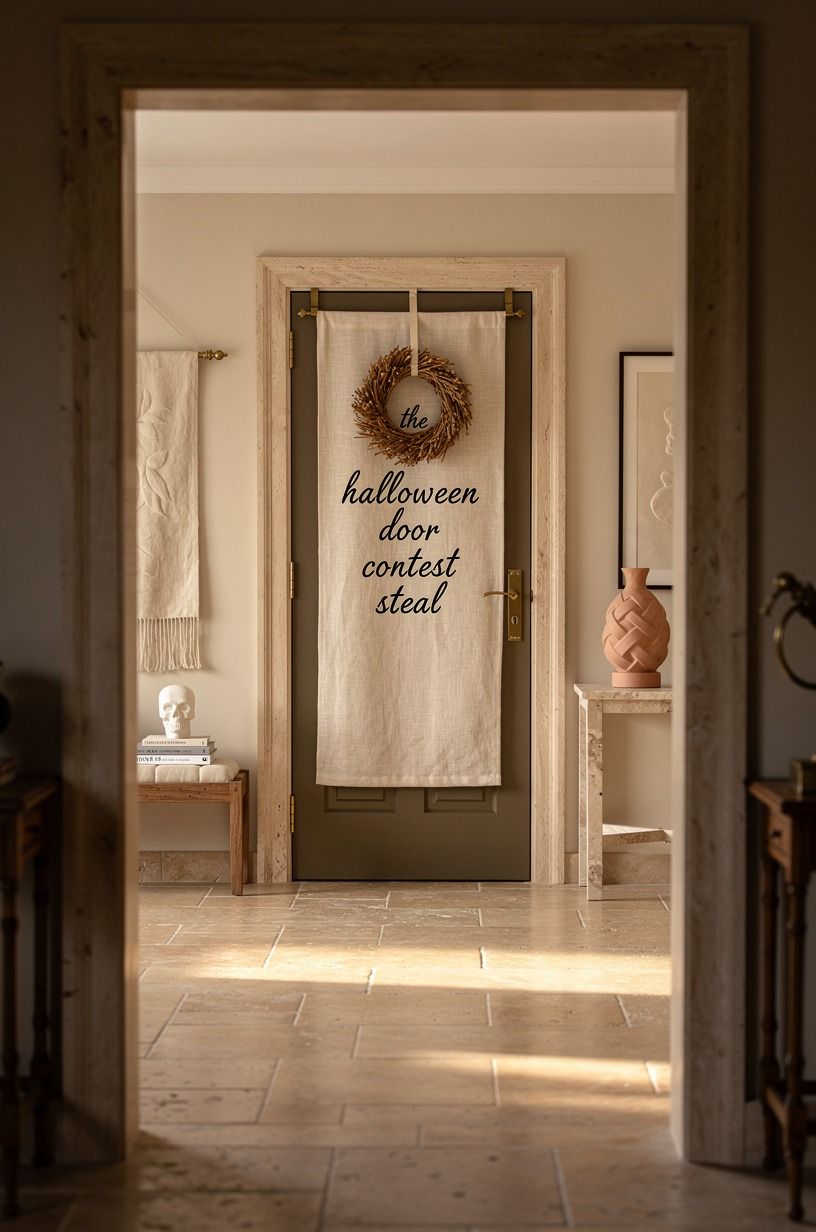 Anchor the Halloween door decorating contest with one focal point