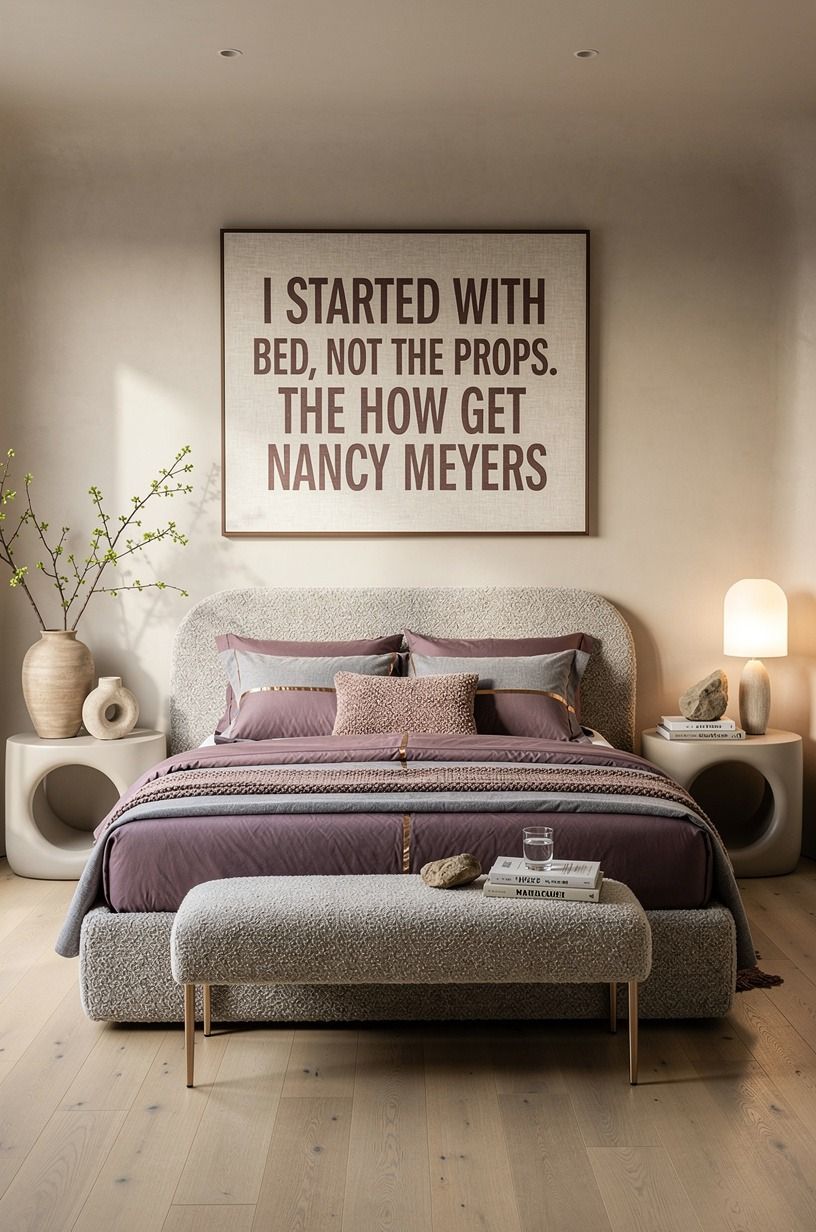 I Started With the Bed, Not the Props, plum palette