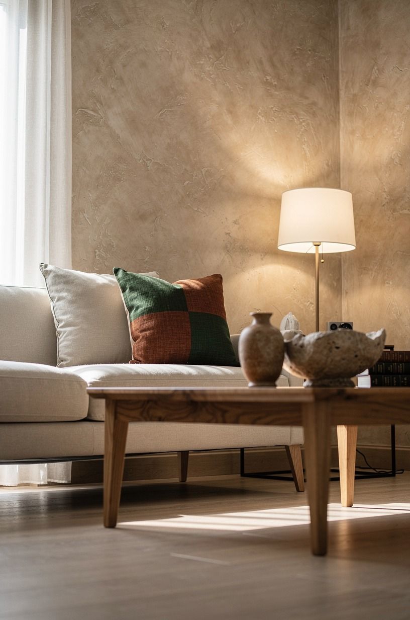 I stopped collecting pillows and picked one I could live with, forest green palette