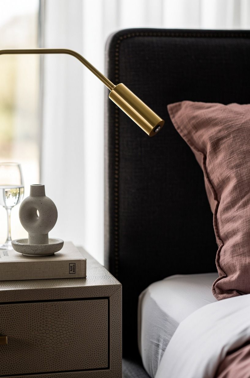 The non-toxic bedroom look needed less stuff, not more, dusty rose palette