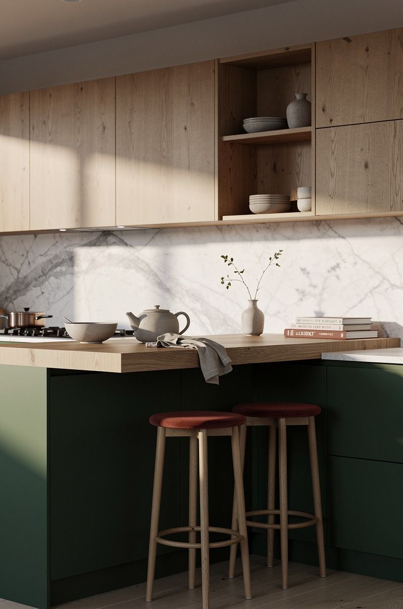 Build a breakfast perch without adding a bulky island