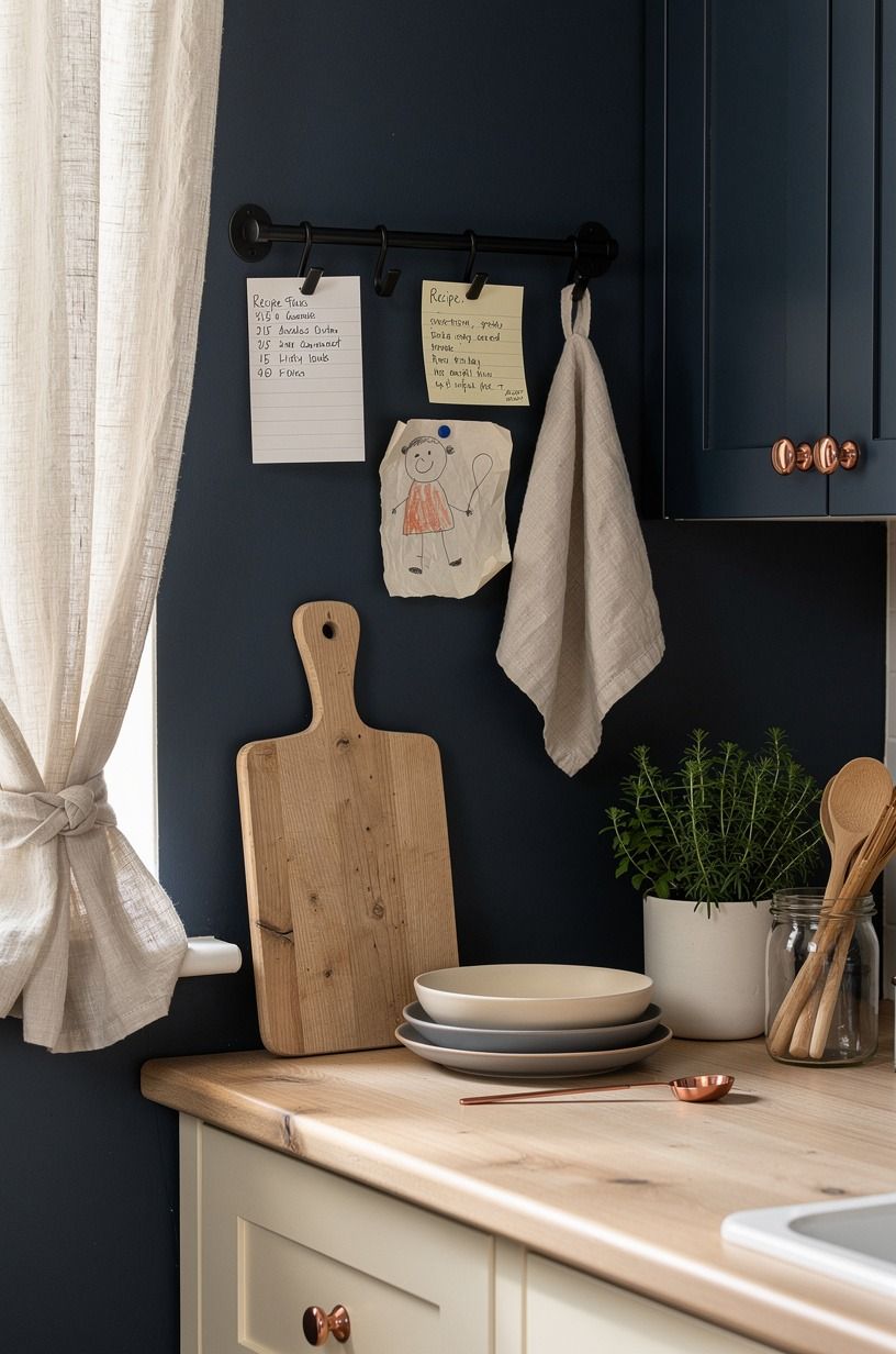 Build a Magnetic Message Rail With Matte Black Clips