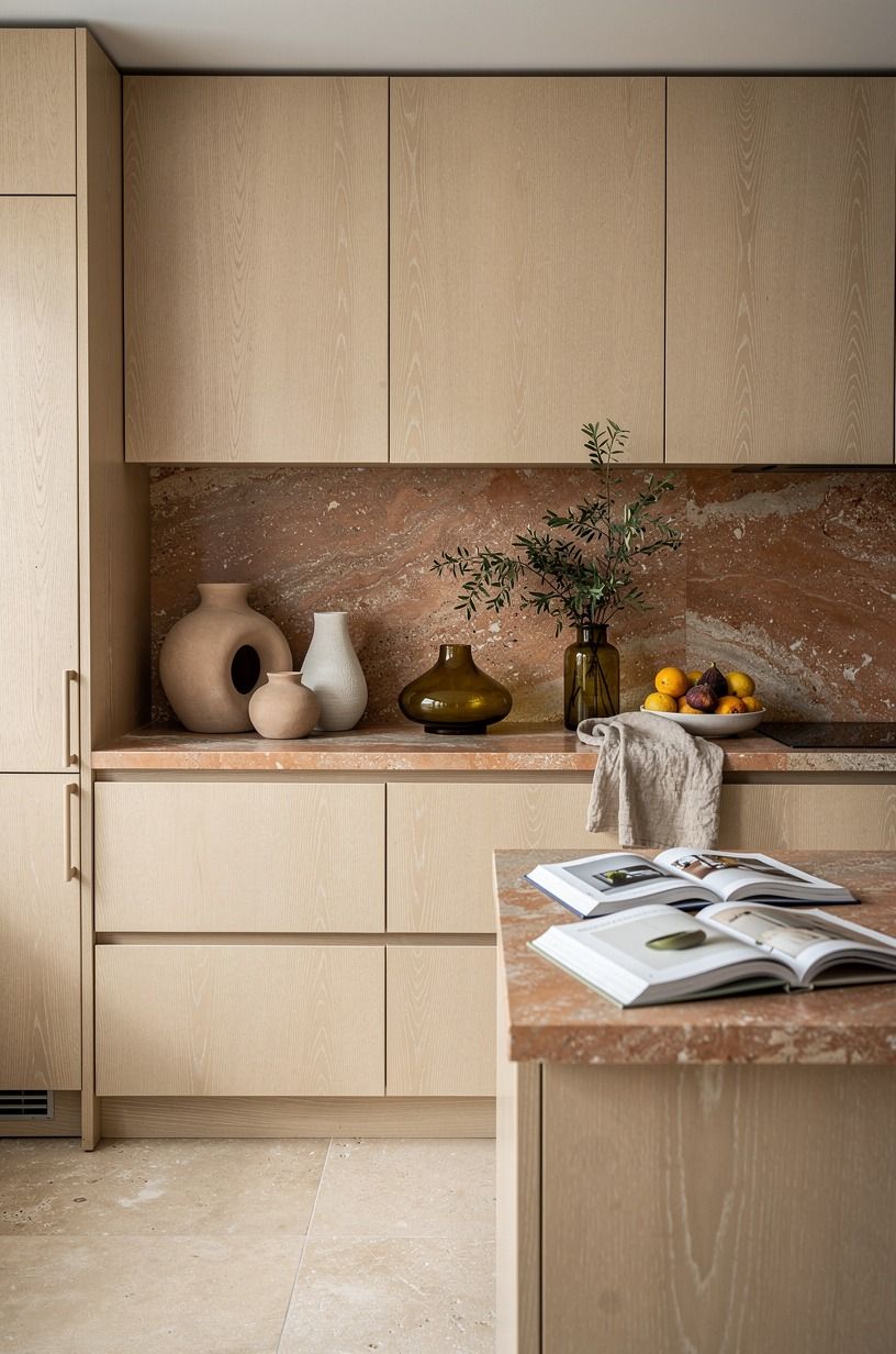 Can light oak kitchens handle a moody backsplash?
