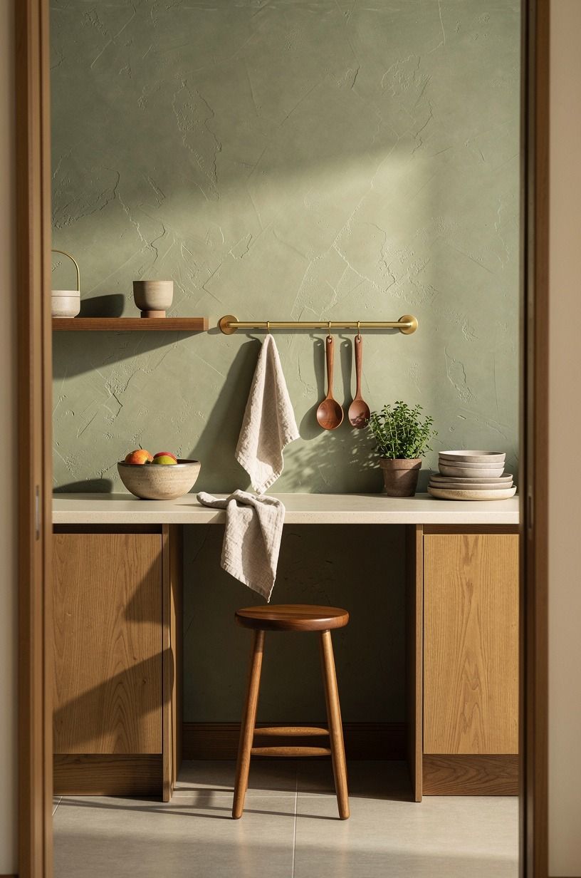 Clean the wall for a renter friendly backsplash