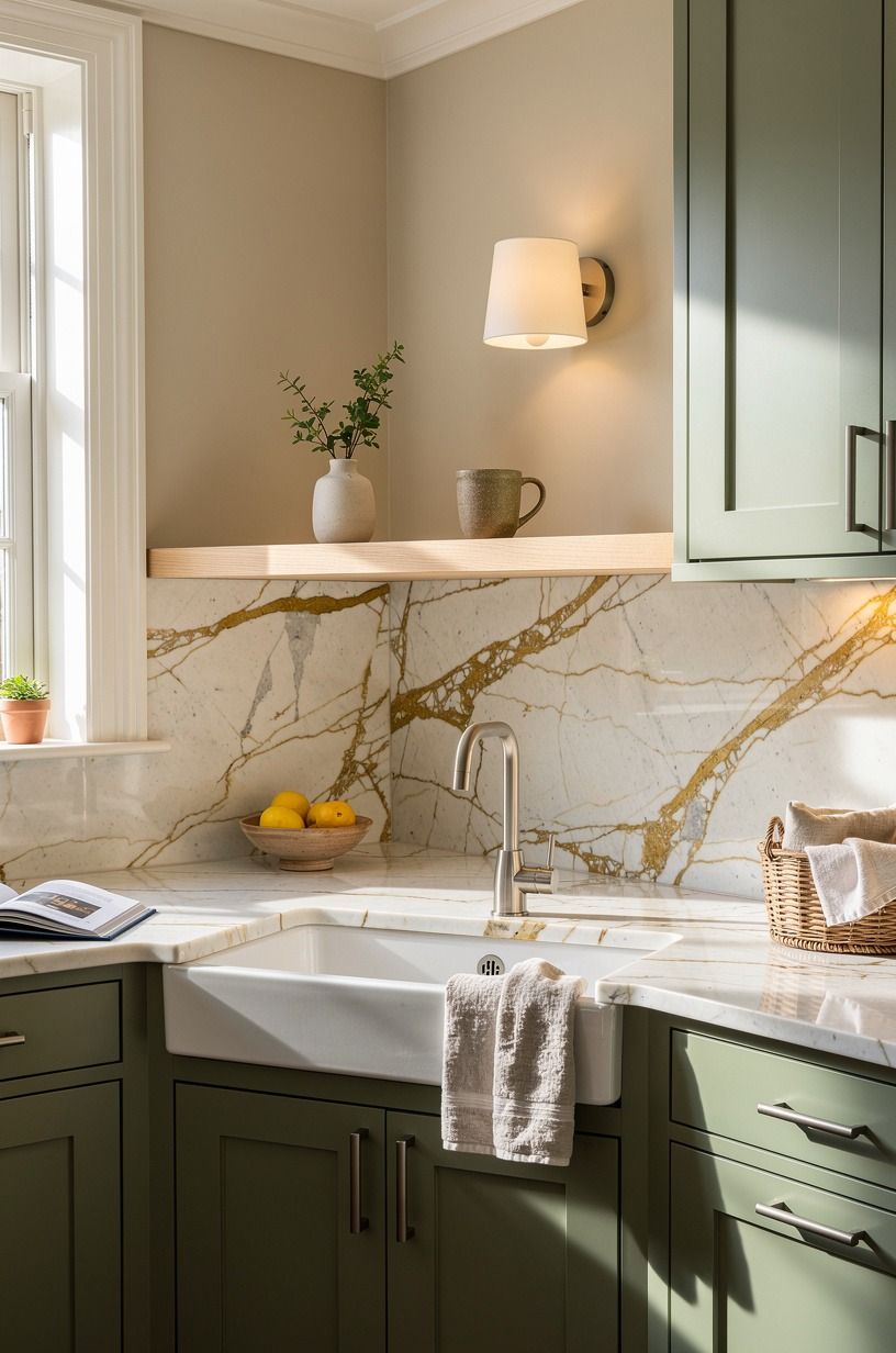 Float a 3/4-Inch White Oak Board Over the Sink