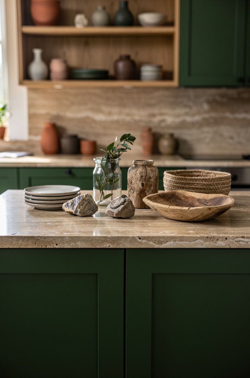 I Used Natural History Styling to Make Eleven Objects Feel Collected, forest green palette