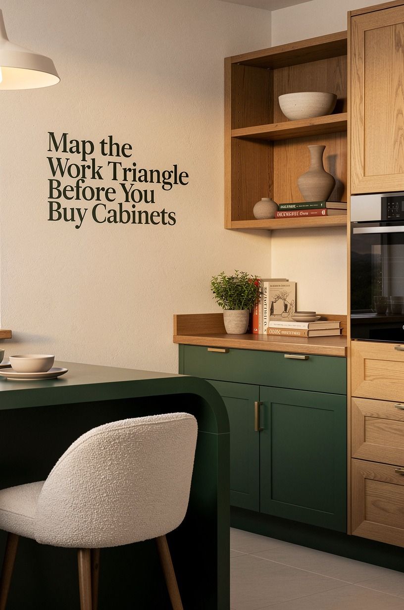 Map the Work Triangle Before You Buy Cabinets