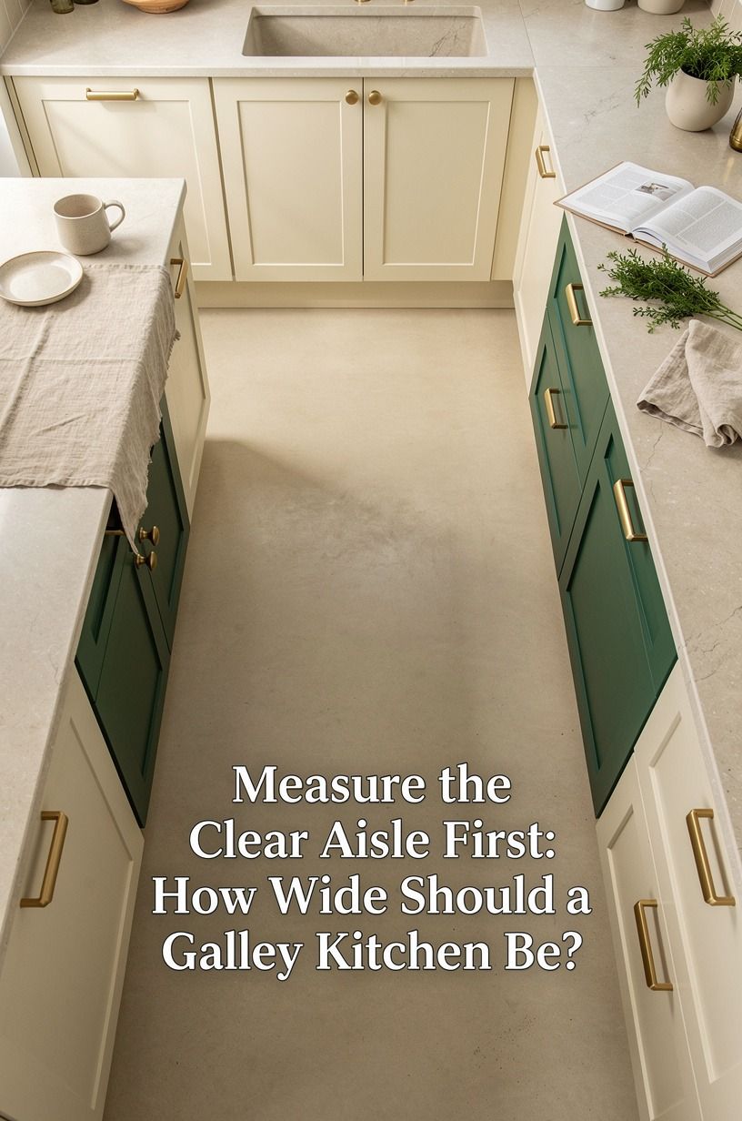 Measure the Clear Aisle First: How Wide Should a Galley Kitchen Be?