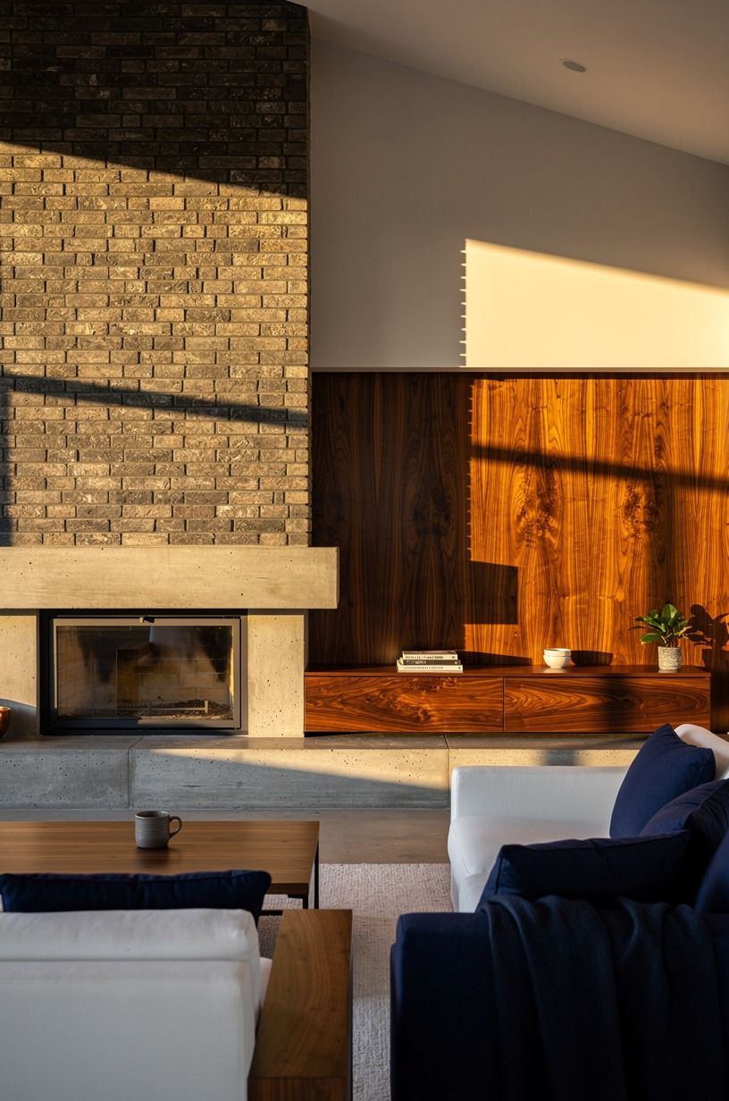 Mix Brick With Smooth Concrete