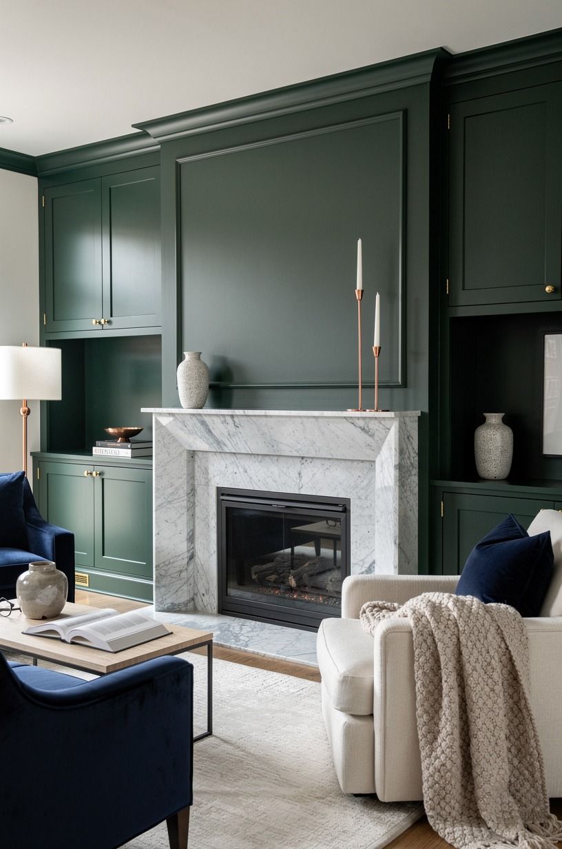 Paint the Cabinets in Studio Green