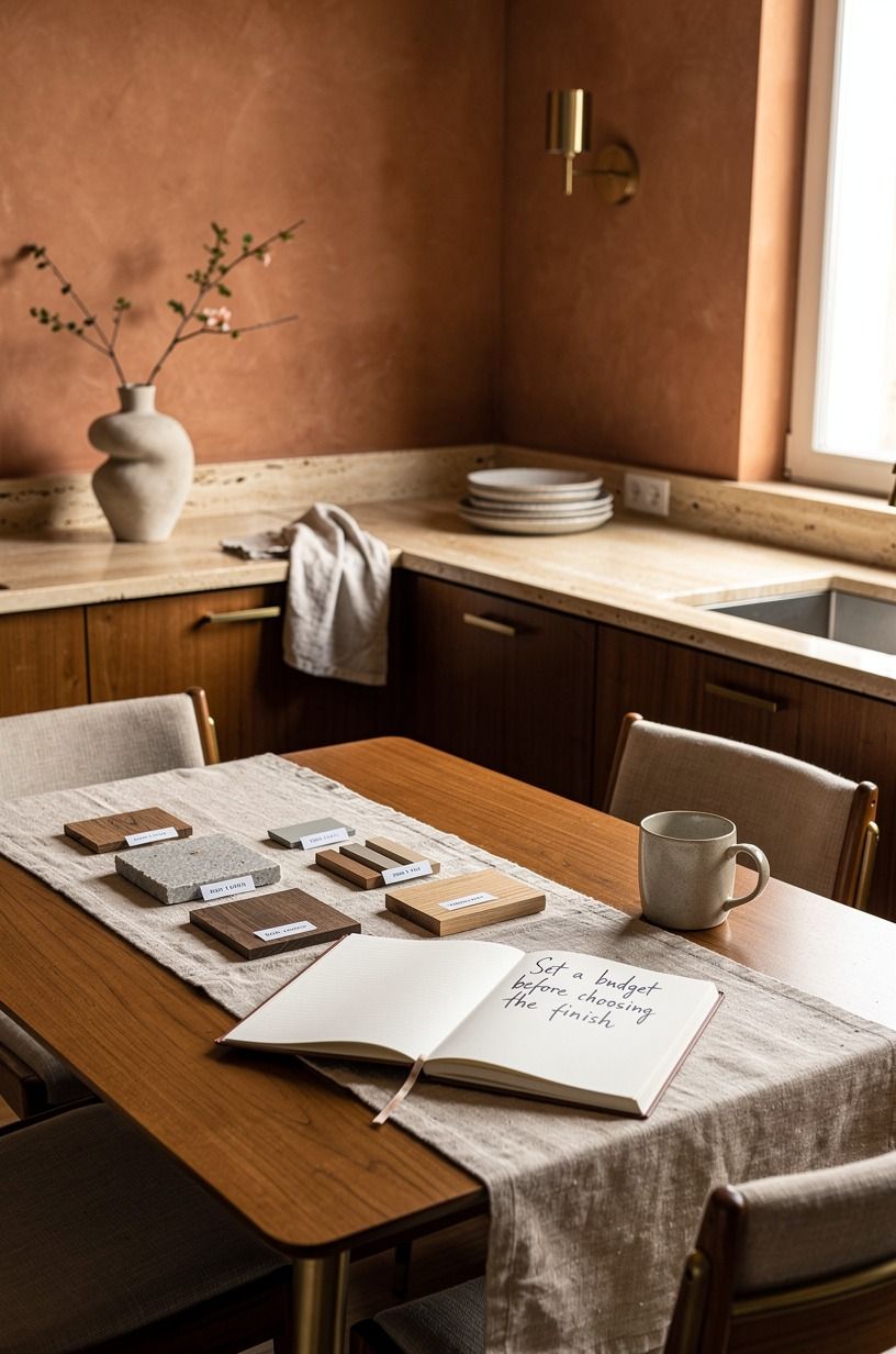 Set a budget before choosing the finish