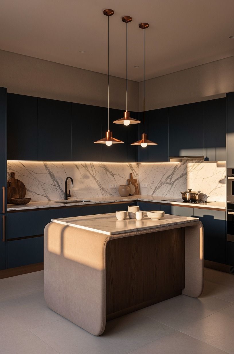 Stack Three Light Heights Over the Counters